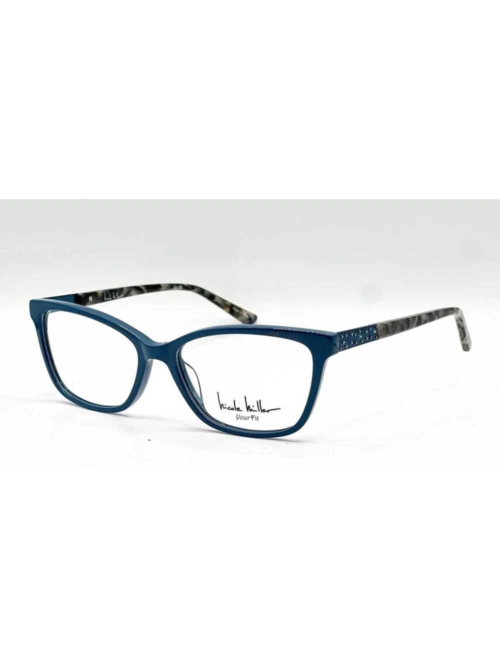 Nicole Miller Atwater C03 Teal/Black Authentic Eyeglasses 57-17-140